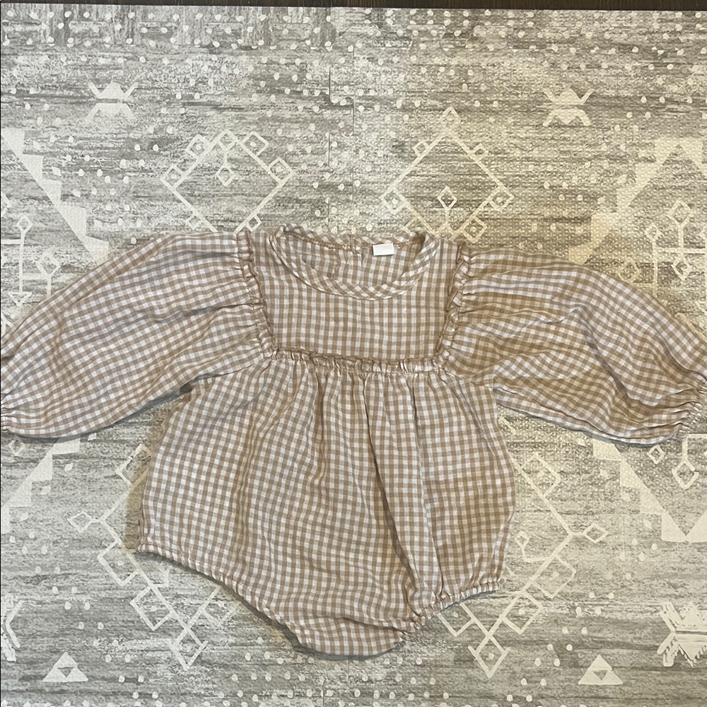 Gingham Checkered Kids Bodysuit